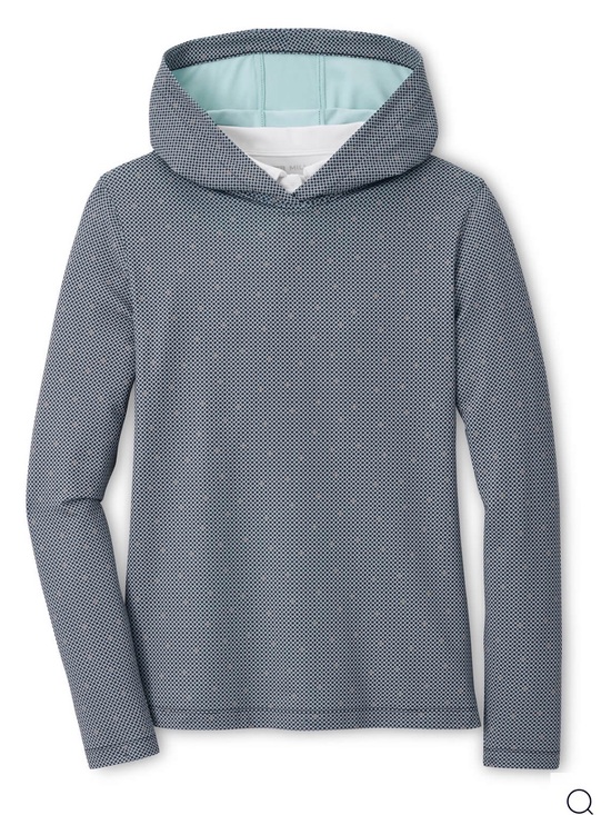 Peter Millar Tops - Peter Millar Crown Crafted Women’s Graphite North Star Pine Hoodie Medium Golf
